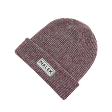 Load image into Gallery viewer, MALEK 1 - MAROON/WHITE BEANIE
